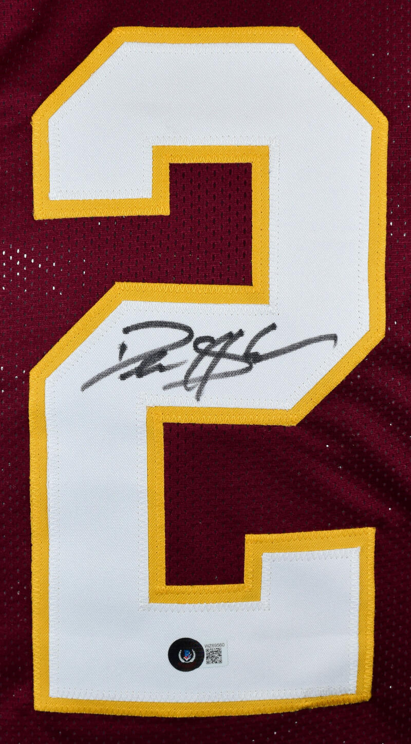 Deion Sanders Autographed Maroon College Style Jersey - Beckett W Hologram *2