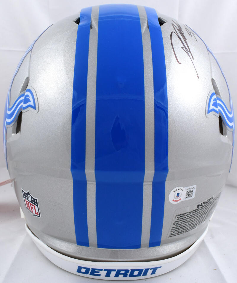 D'Andre Swift Autographed Lions F/S Speed Authentic Helmet *Thin-Beckett W Holo