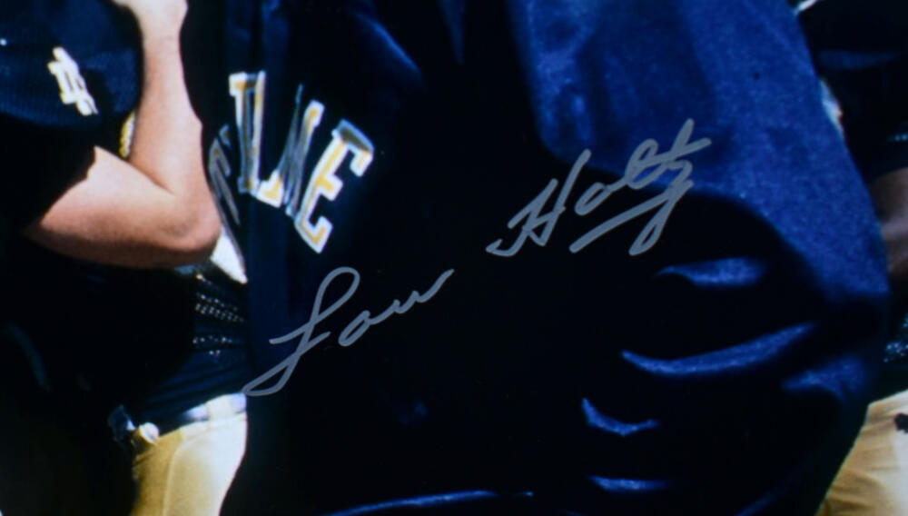 Lou Holtz Autographed Notre Dame 16x20 Pre Game Photo - Beckett W Hologram
