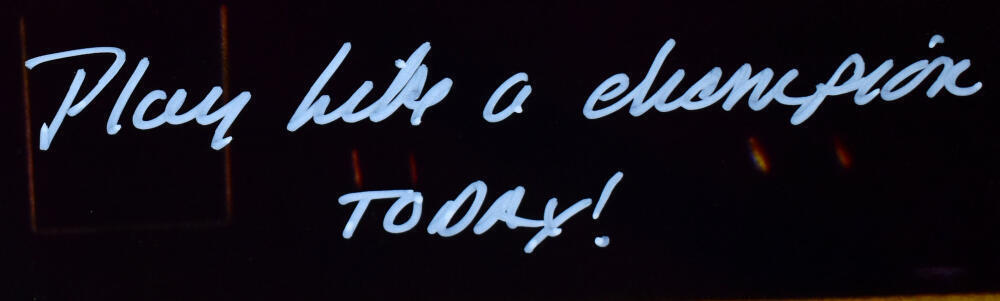 Rudy Ruettiger Signed 16x20 Movie Poster Photo w/Play Like A Champ- BAW Hologram