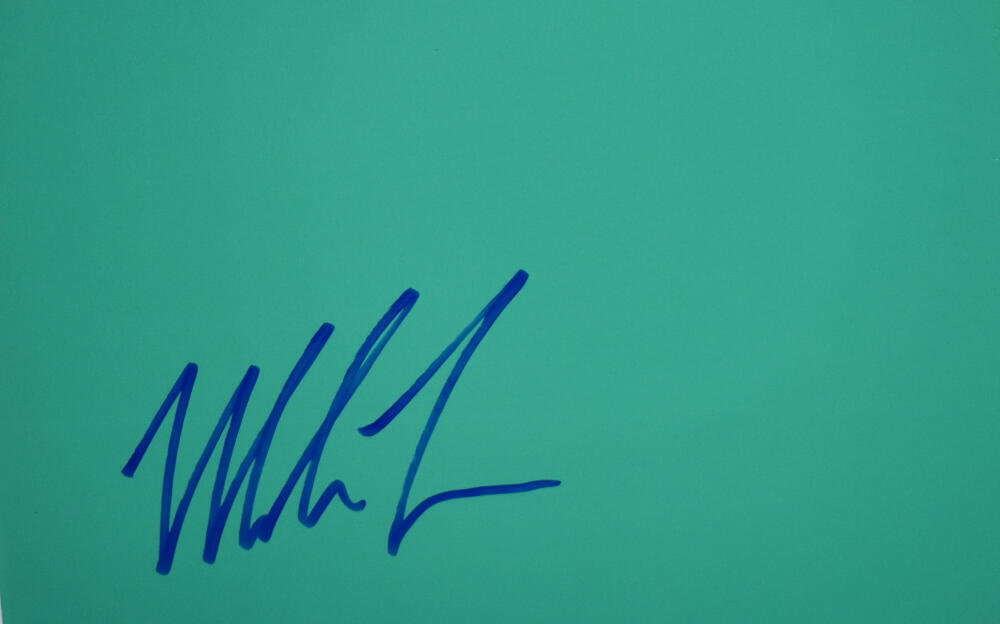 Mike Tyson Autographed 16x20 Punch Out Photo- Beckett W Hologram *Blue