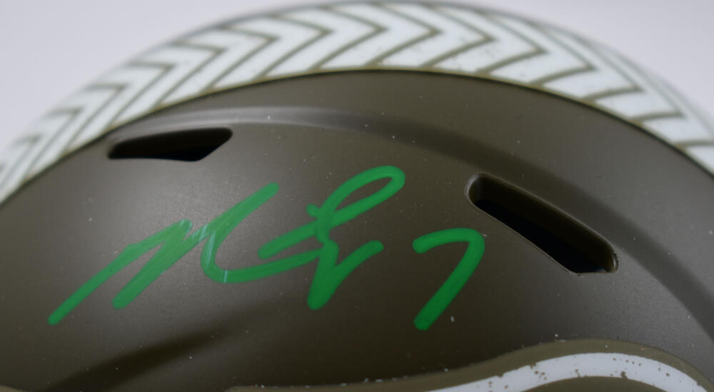 Michael Vick Signed Eagles Salute to Service Speed Mini Helmet- Beckett W Holo
