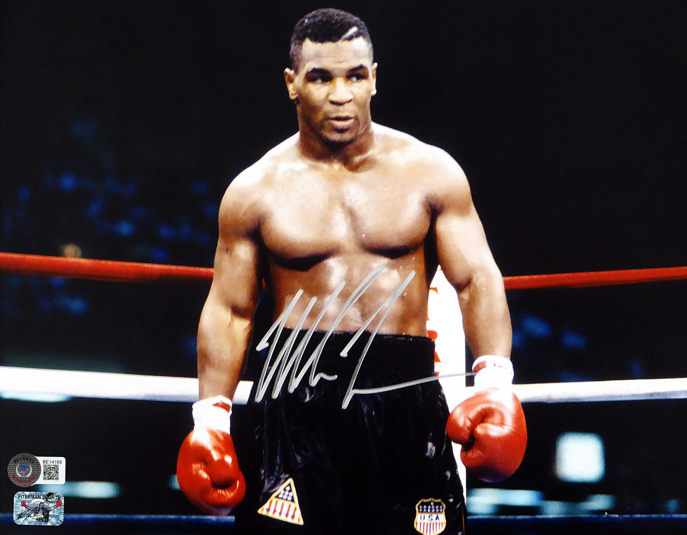 Mike Tyson Autographed Framed 11x14 Photo Beckett BAS QR Stock #233864