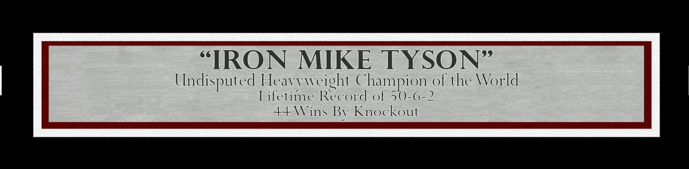 Mike Tyson Autographed Framed 11x14 Photo Beckett BAS QR Stock #233864