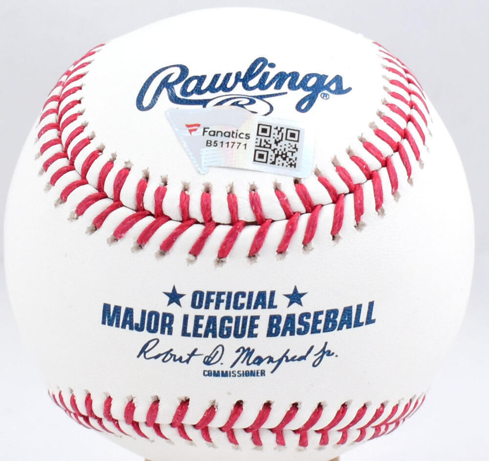 Cal Ripken Jr Autographed Rawlings OML Baseball - Fanatics *Blue