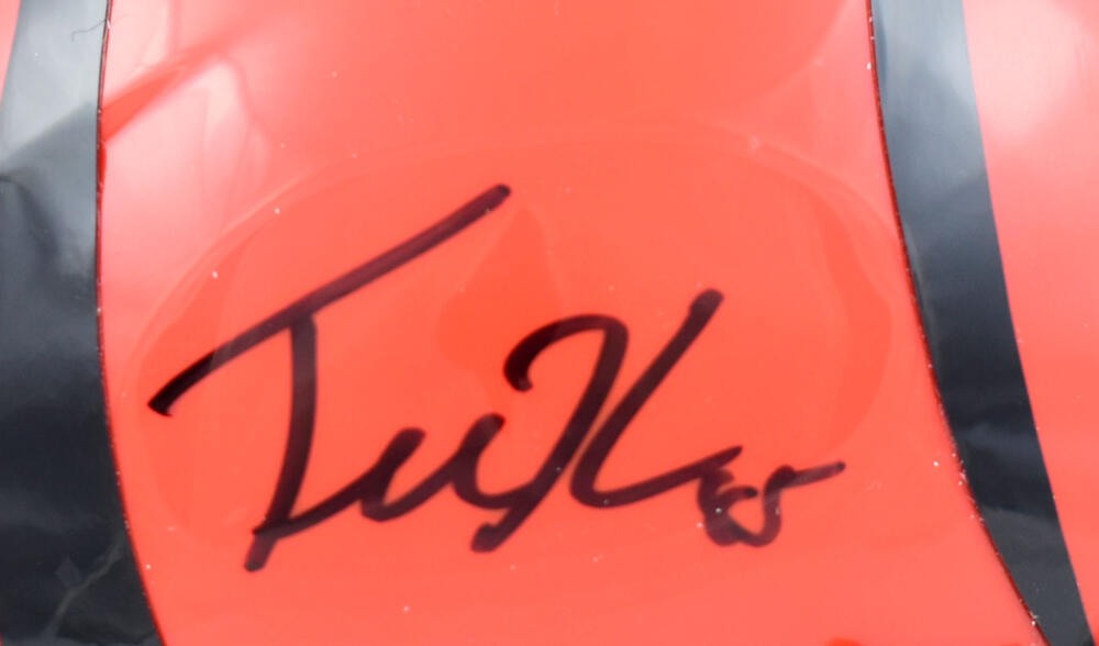 Tee Higgins Autographed Cincinnati Bengals Speed Mini Helmet-Beckett W Hologram