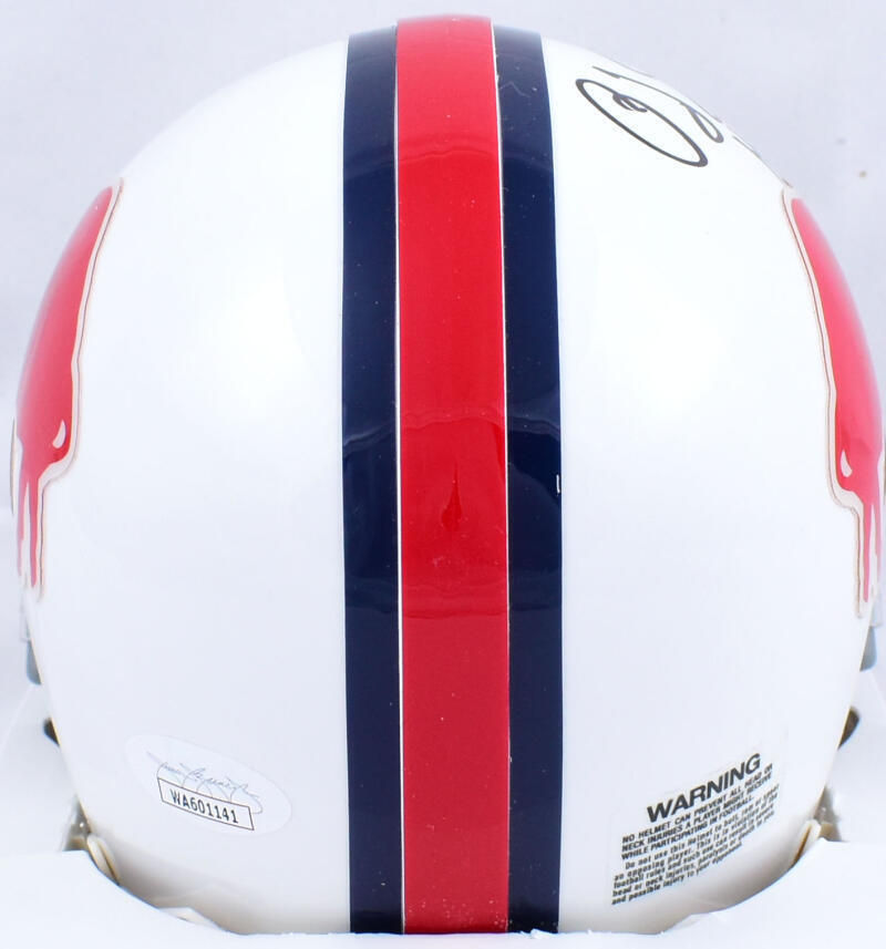 O.J. Simpson Autographed Buffalo Bills 65-73 Mini Helmet w/HOF - JSA W *Black