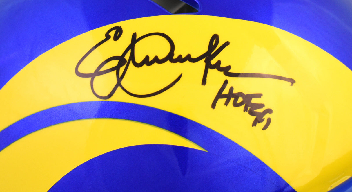 Eric Dickerson Signed Rams F/S 2020 Speed Authentic Helmet w/HOF-Beckett W Holo