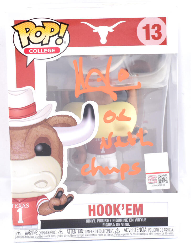 Vince Young Signed Longhorns Funko Pop Figurine #13 w/Natl Champs- Beckett W