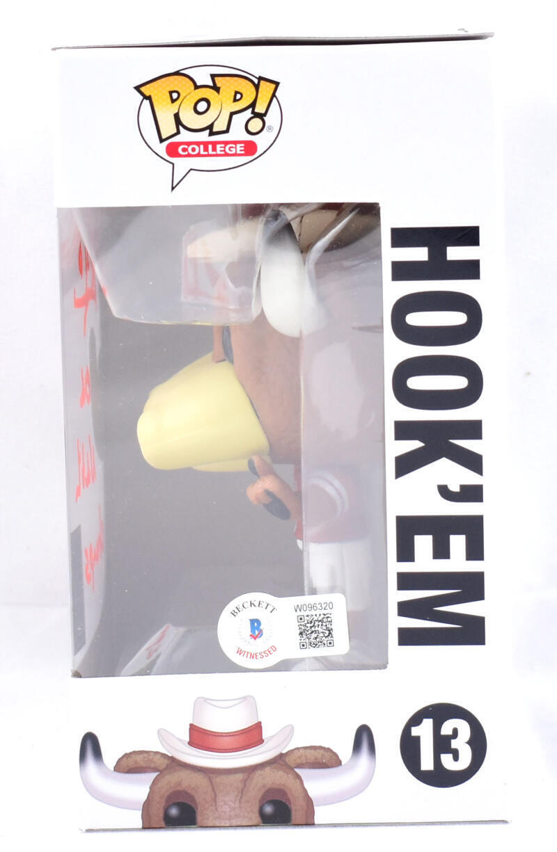 Vince Young Signed Longhorns Funko Pop Figurine #13 w/Natl Champs- Beckett W