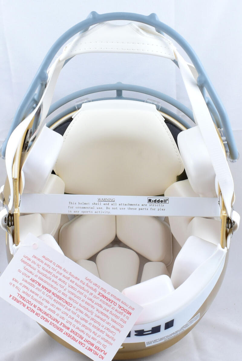 Rudy Ruettiger Signed Notre Dame Riddell F/S Speed Auth Helmet w/Story-Beckett W