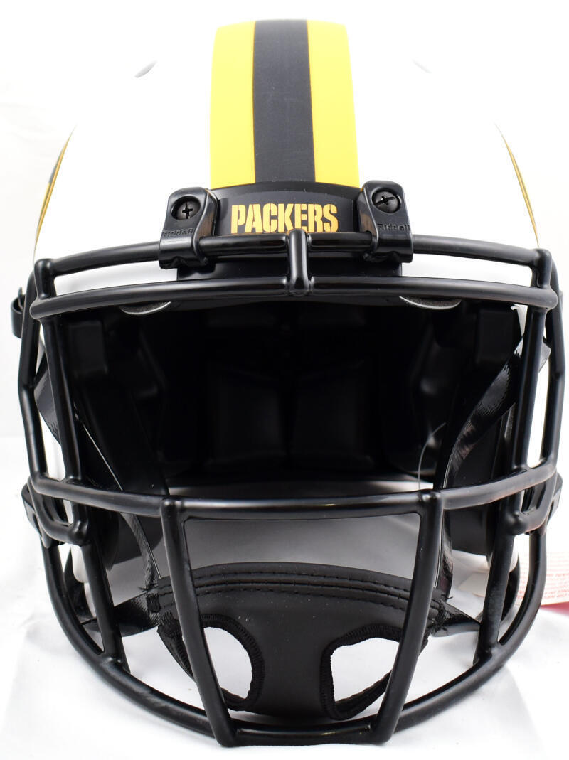 Brett Favre Autographed Packers F/S Lunar Speed Authentic Helmet-Beckett Holo