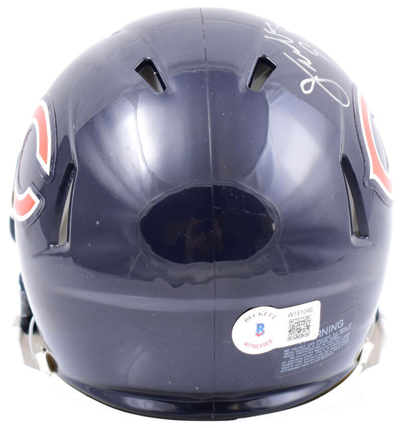 Jim McMahon Autographed Chicago Bears Speed Mini Helmet- Beckett W Hologram