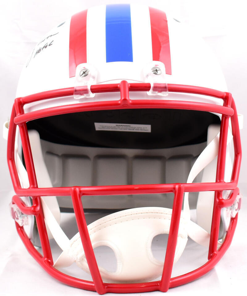 Warren Moon Autographed Houston Oilers F/S Speed Helmet w/HOF - Beckett W Holo