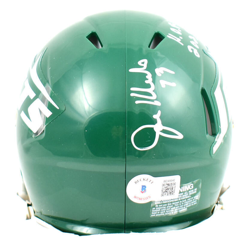 Joe Klecko Autographed Jets 78-89 Speed Mini Helmet w/HOF-Beckett W Hologram
