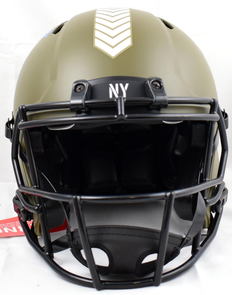 Michael Strahan Signed Giants F/S Salute to Service Speed Auth. Helmet-Beckett W