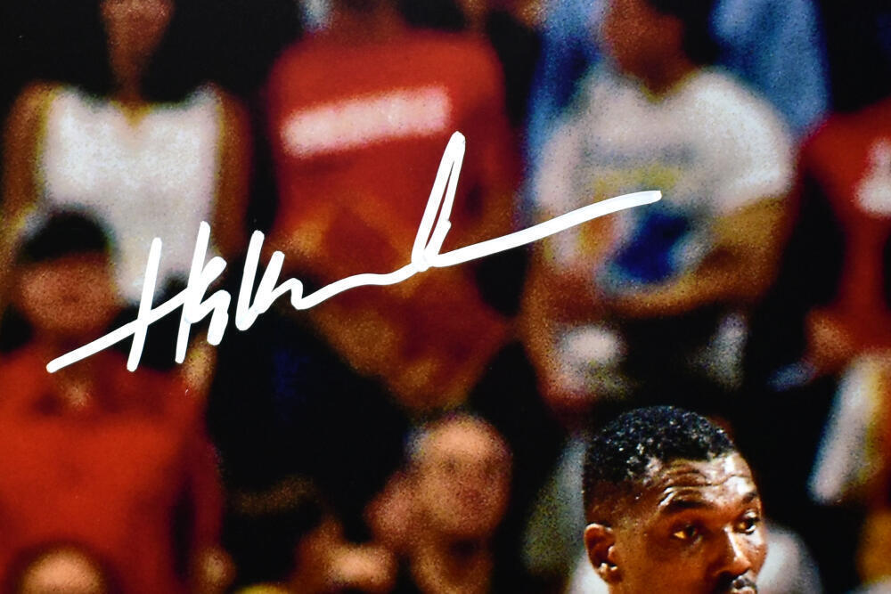 Hakeem Olajuwon Shaquille O'Neal Autographed 16x20 Photo #2- Beckett W Hologram