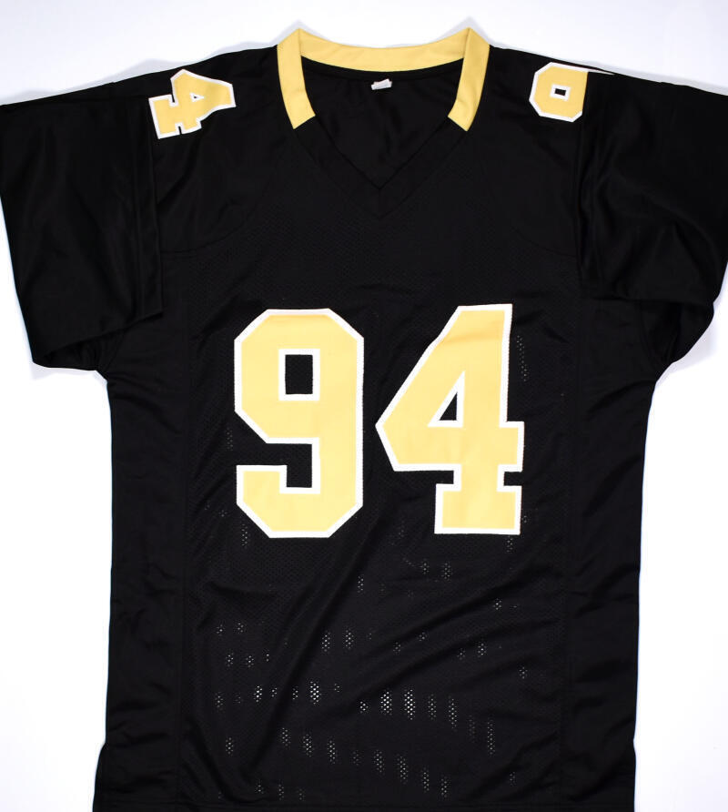 Cameron Jordan Autographed Black Pro Style Jersey-Beckett Hologram *Black