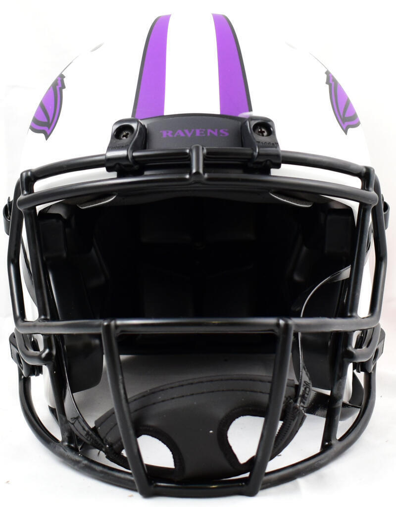 Ray Lewis Autographed Ravens F/S Lunar Speed Authentic Helmet-Beckett W Hologram