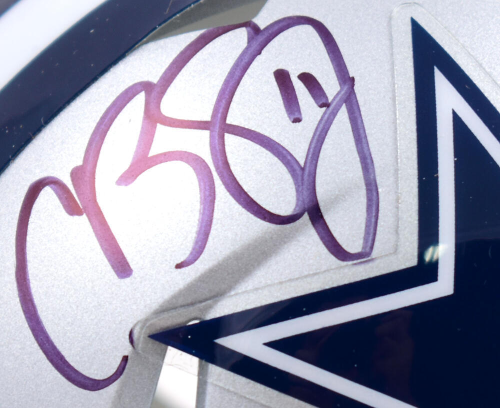 Cole Beasley Autographed Dallas Cowboys Speed Mini Helmet-Beckett W Hologram