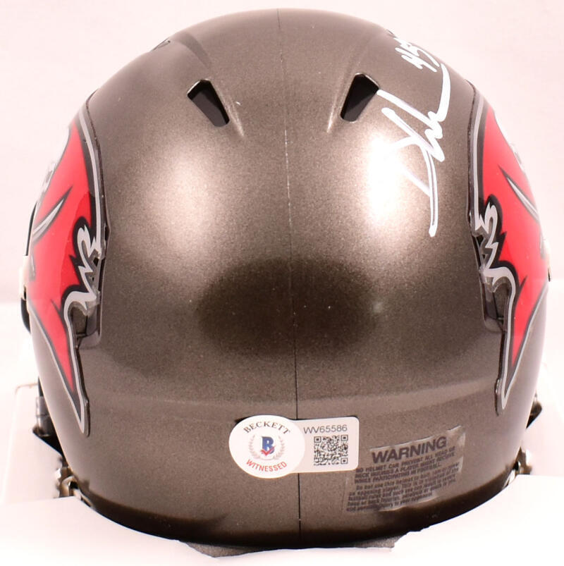 Devin White Autographed Buccaneers Speed Mini Helmet-Beckett W Hologram *White