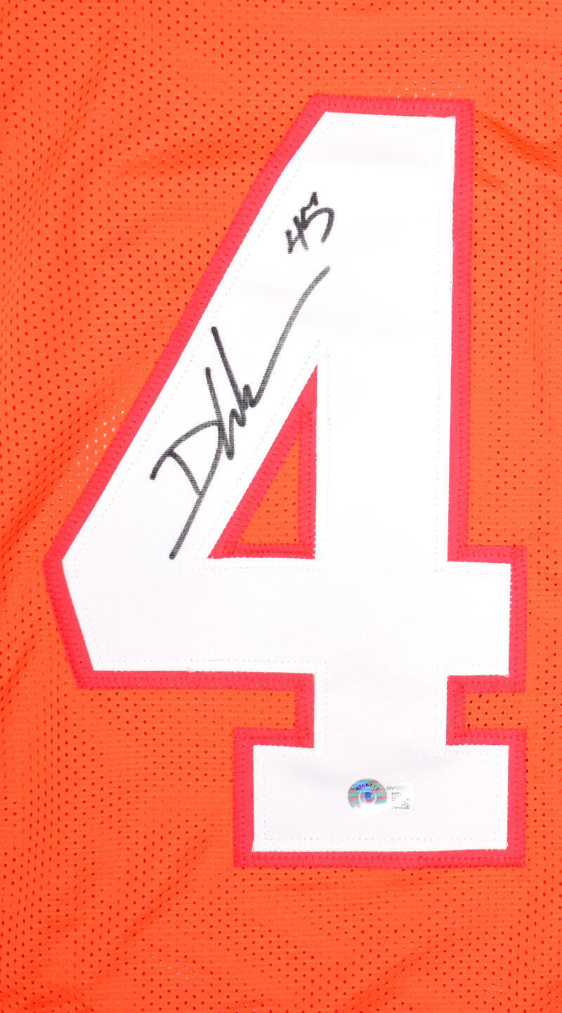 Devin White Autographed Orange Pro Style Jersey - Beckett W Hologram *Black