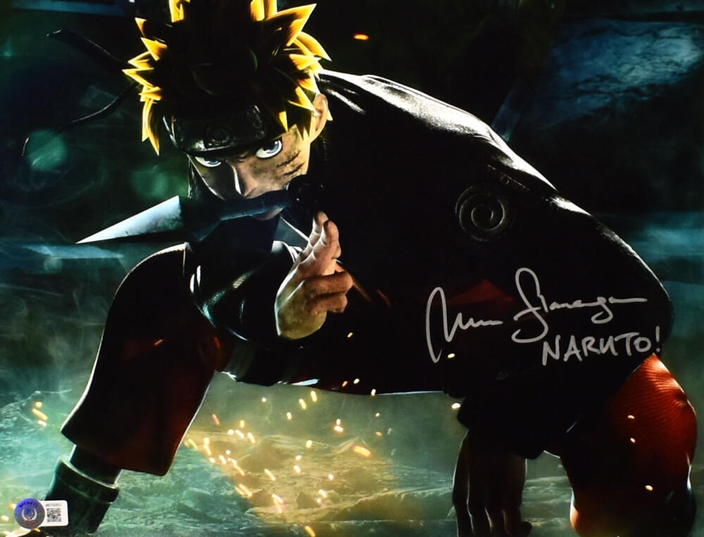 Maile Flanagan Autographed 11x14 Naruto Photo -Beckett W Hologram *Silver