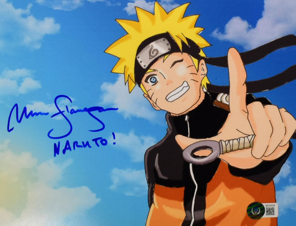 Maile Flanagan Autographed 8X10 Naruto Photo -Beckett W Hologram *Blue