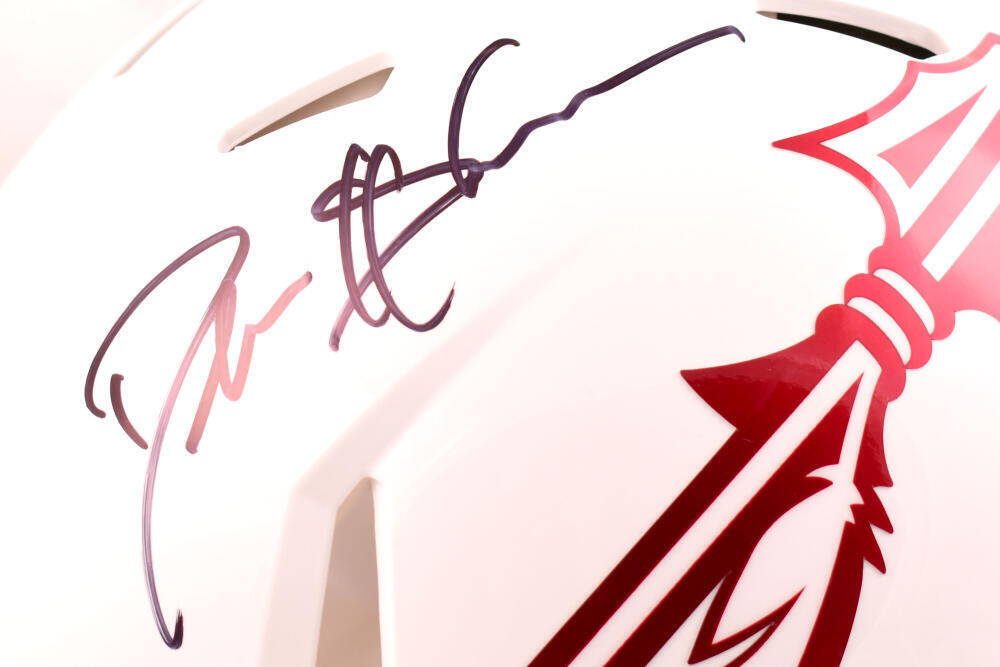 Deion Sanders Signed Florida State F/S White ALT Speed Authentic Helmet-BAW Holo
