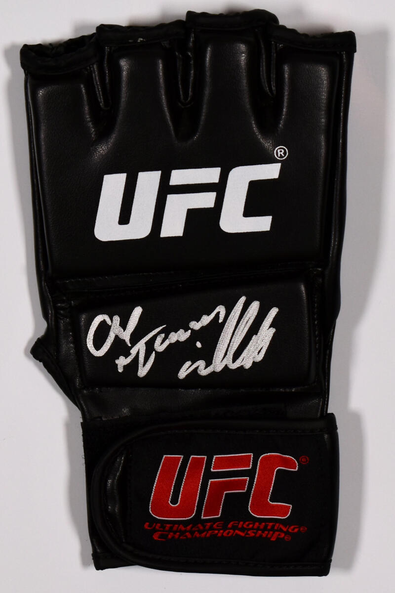 Chuck Liddell Autographed MMA Glove w/Iceman - Tristar *Silver