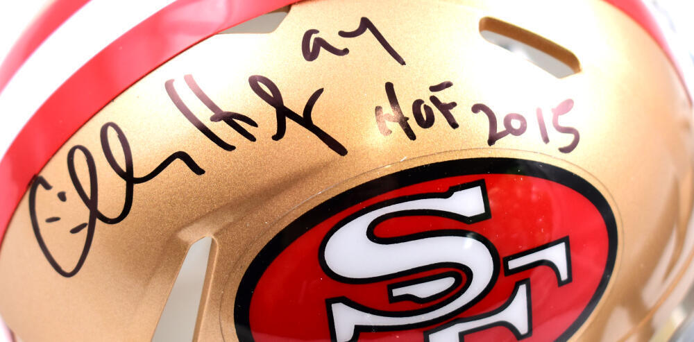 Charles Haley Autographed 49ers Speed Mini Helmet W/ HOF- Beckett W Hologram