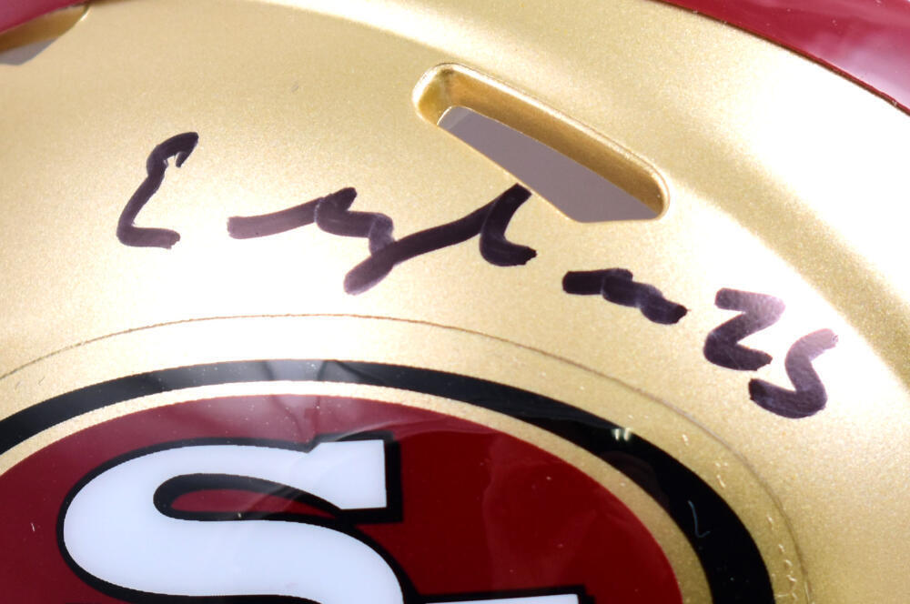 Elijah Mitchell Autographed San Francisco 49ers Speed Mini Helmet-Beckett W Holo