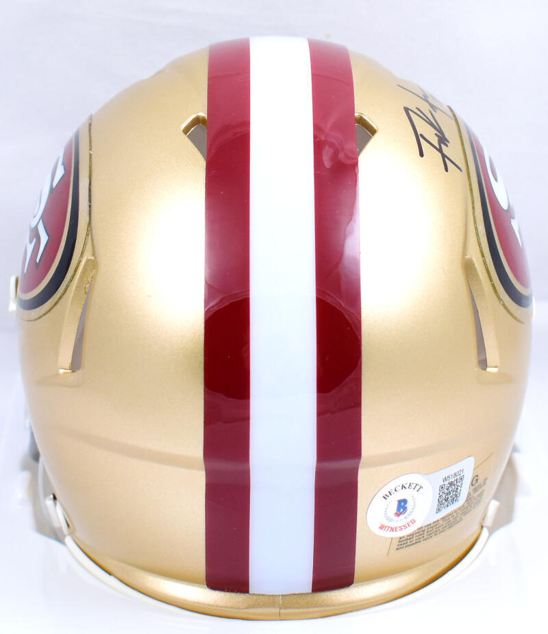 Frank Gore Autographed San Francisco 49ers Speed Mini Helmet-Beckett W Hologram