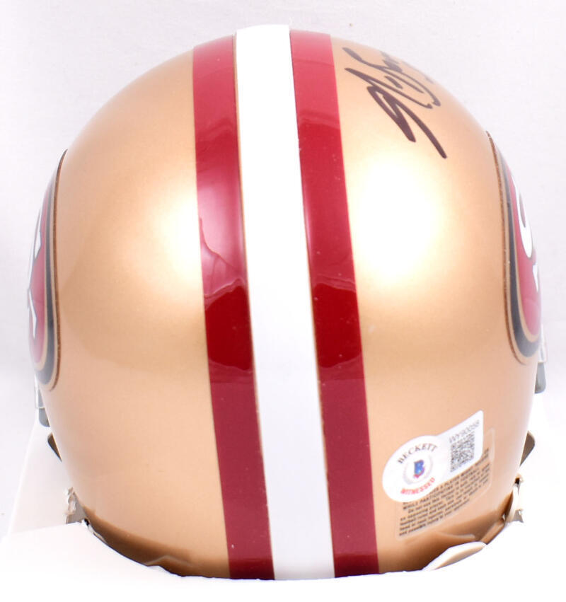 Patrick Willis Navorro Bowman Signed 49ers Mini Helmet- Beckett W Hologram