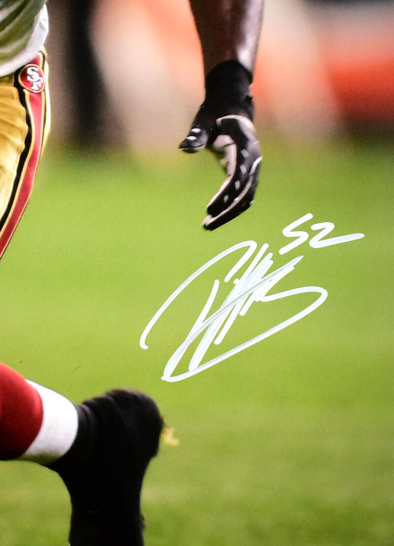 Patrick Willis Signed San Francisco 49ers 16x20 Close Up Photo- Beckett W Holo