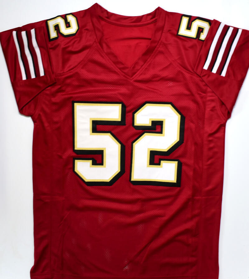 Patrick Willis Autographed Red Gold Pro Style Jersey- Beckett W Hologram *Black