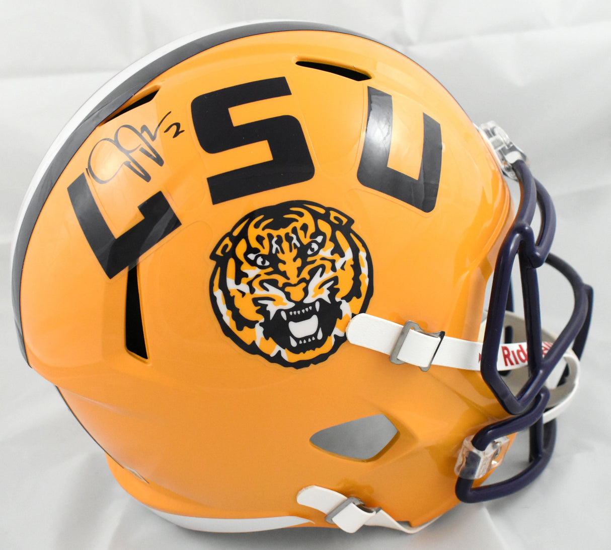 Justin Jefferson Autographed LSU Tigers F/S Speed Helmet - Beckett W Hologram