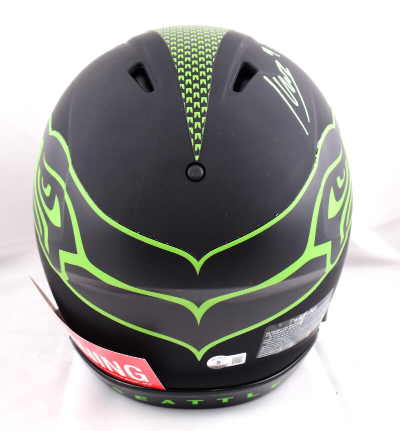 Kenneth Walker III Signed Seahawks F/S Eclipse Speed Authentic Helmet- BA W Holo