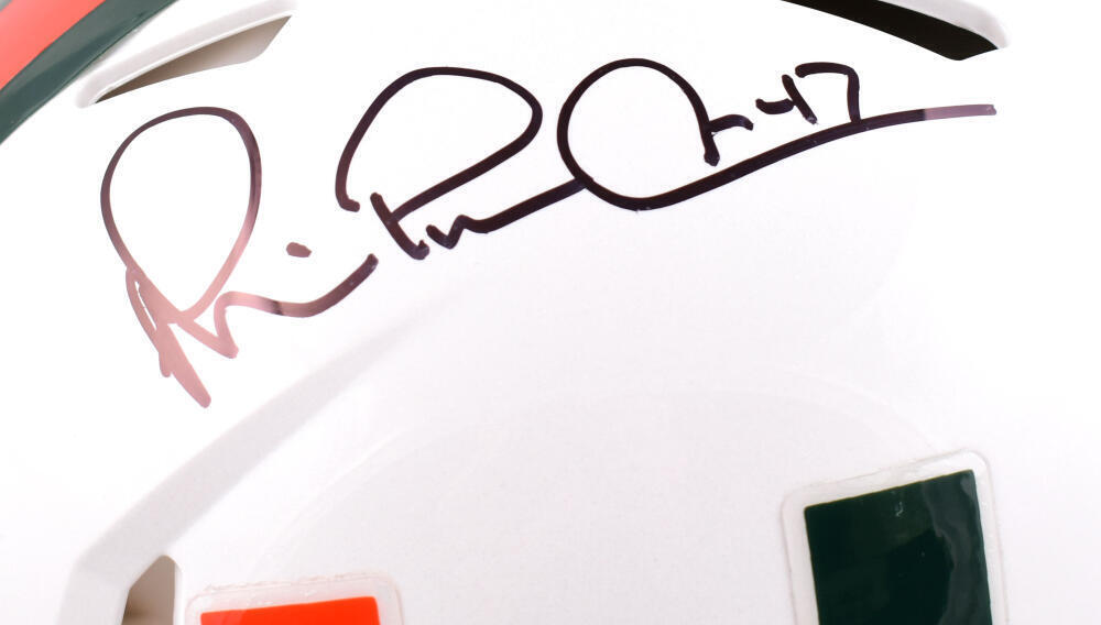 Michael Irvin Signed Miami Hurricanes F/S Speed Authentic Helmet-Beckett W Holo