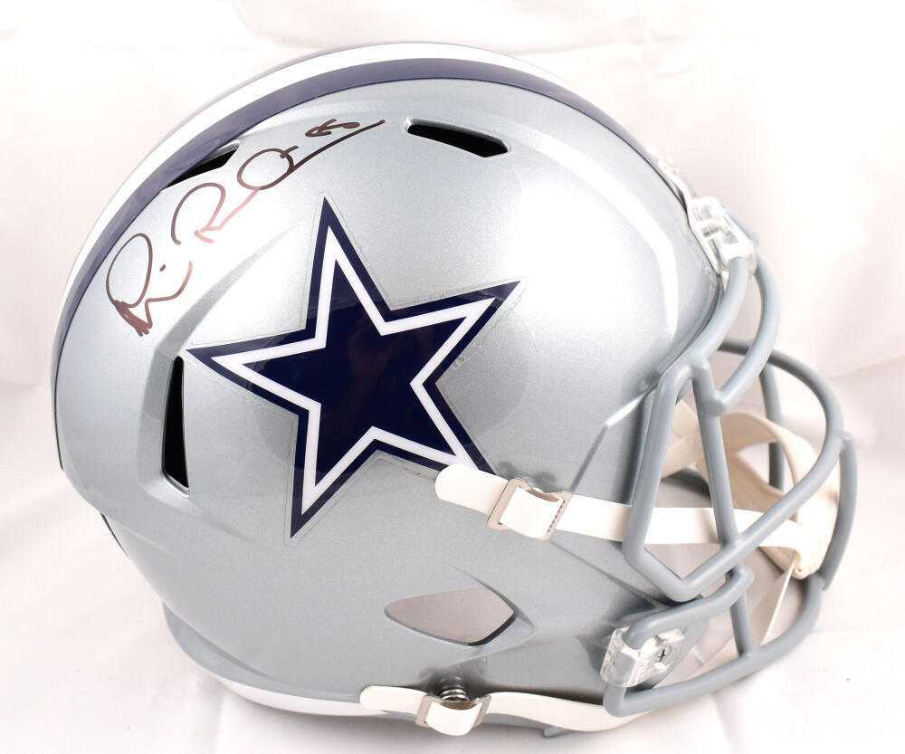Michael Irvin Autographed Cowboys F/S Speed Helmet-Beckett W Holo *Black *Back