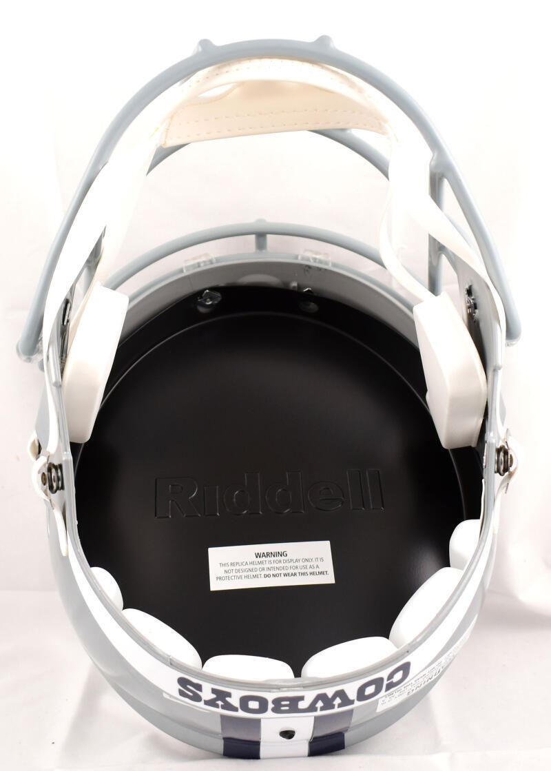 Michael Irvin Autographed Cowboys F/S Speed Helmet-Beckett W Holo *Black *Back