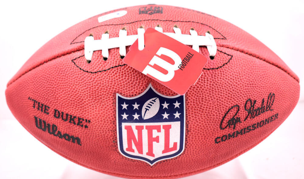 Derek TJ JJ Watt Autographed NFL Duke Authentic Football- Beckett W Hologram