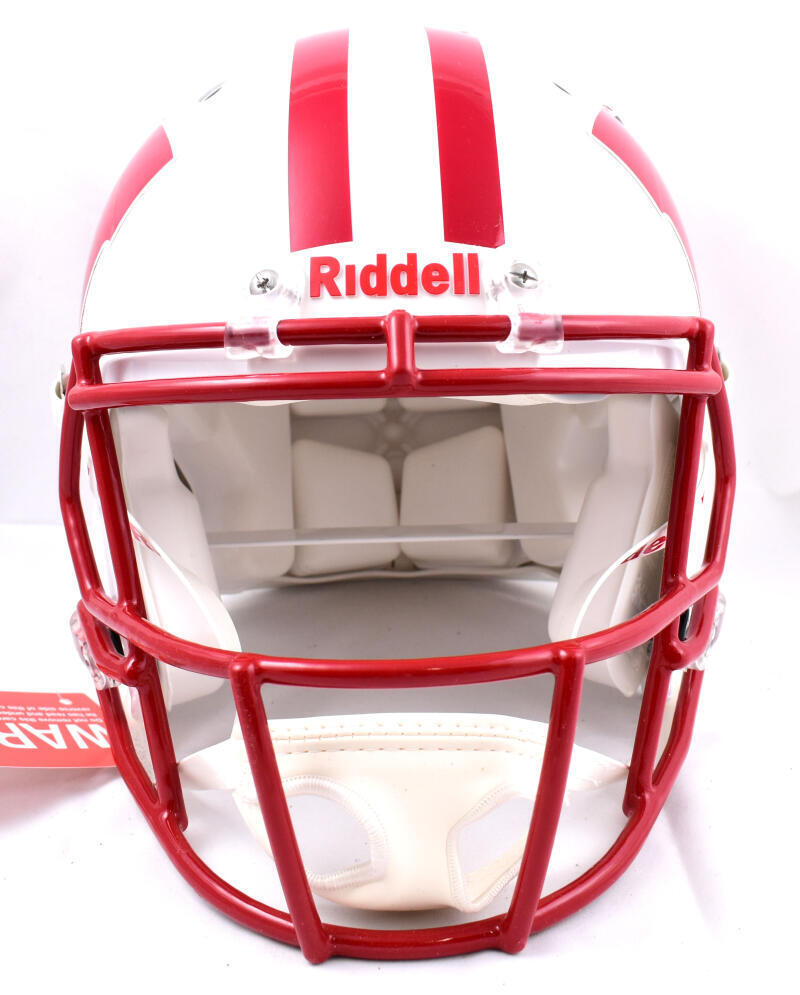 JJ Watt Autographed Wisconsin F/S Speed Authentic Helmet-Beckett W Hologram