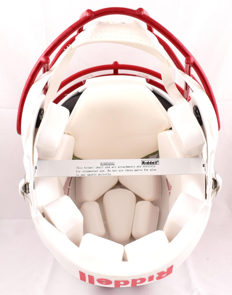 Derek TJ JJ Watt Signed Wisconsin F/S Speed Authentic Helmet-Beckett W Hologram