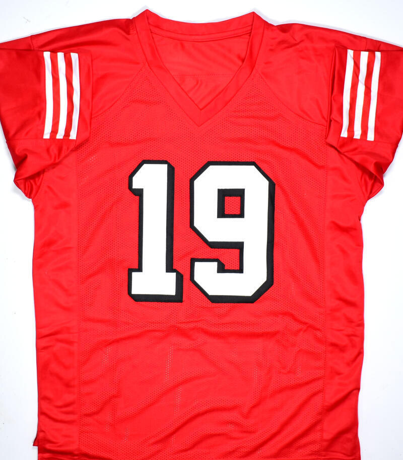 Deebo Samuel Autographed Red Shadow Pro Style Jersey- JSA *Black