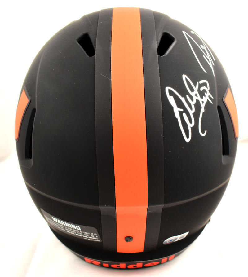 Warren Sapp Frank Gore Ray Lewis Signed Miami F/S Eclipse Speed Helmet-BA W Holo