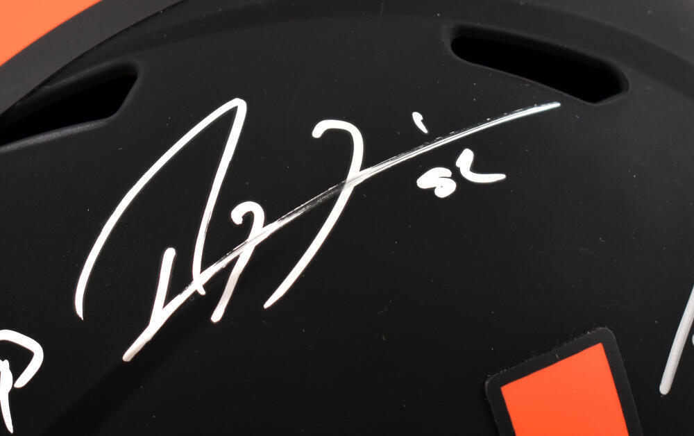 Warren Sapp Frank Gore Ray Lewis Signed Miami F/S Eclipse Speed Helmet-BA W Holo