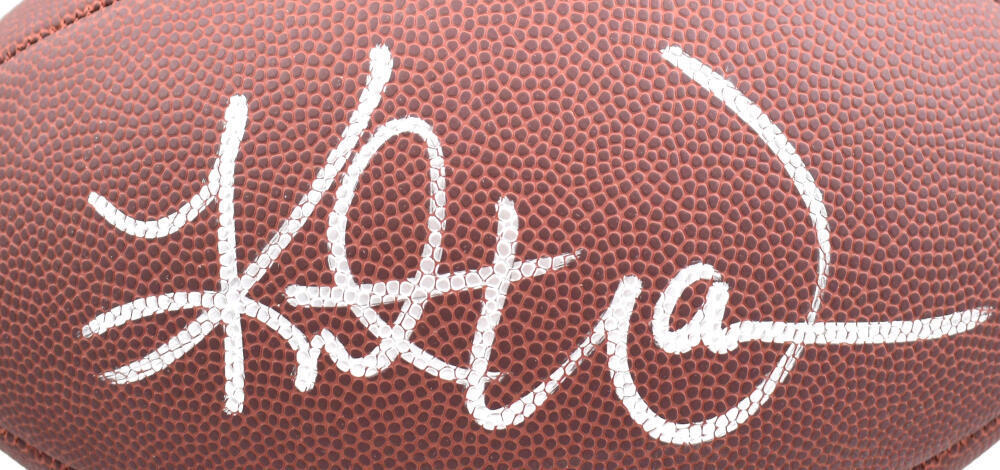 Kurt Warner Autographed Wilson Super Grip Football - Beckett W Hologram *Silver