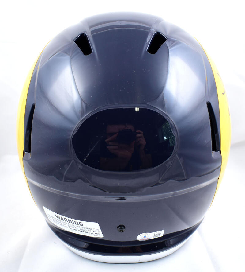 Kurt Warner Autographed Rams 81-99 F/S Speed Helmet w/SB Champs - Beckett W Holo