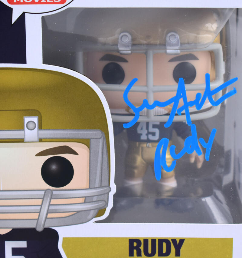 Sean Astin Autographed Rudy Funko Pop Figurine #699- Beckett W Hologram *Blue